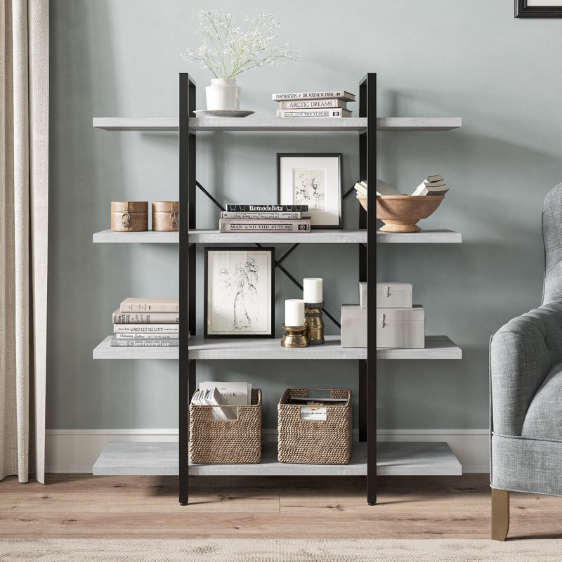 Metal  Etagere Bookcase