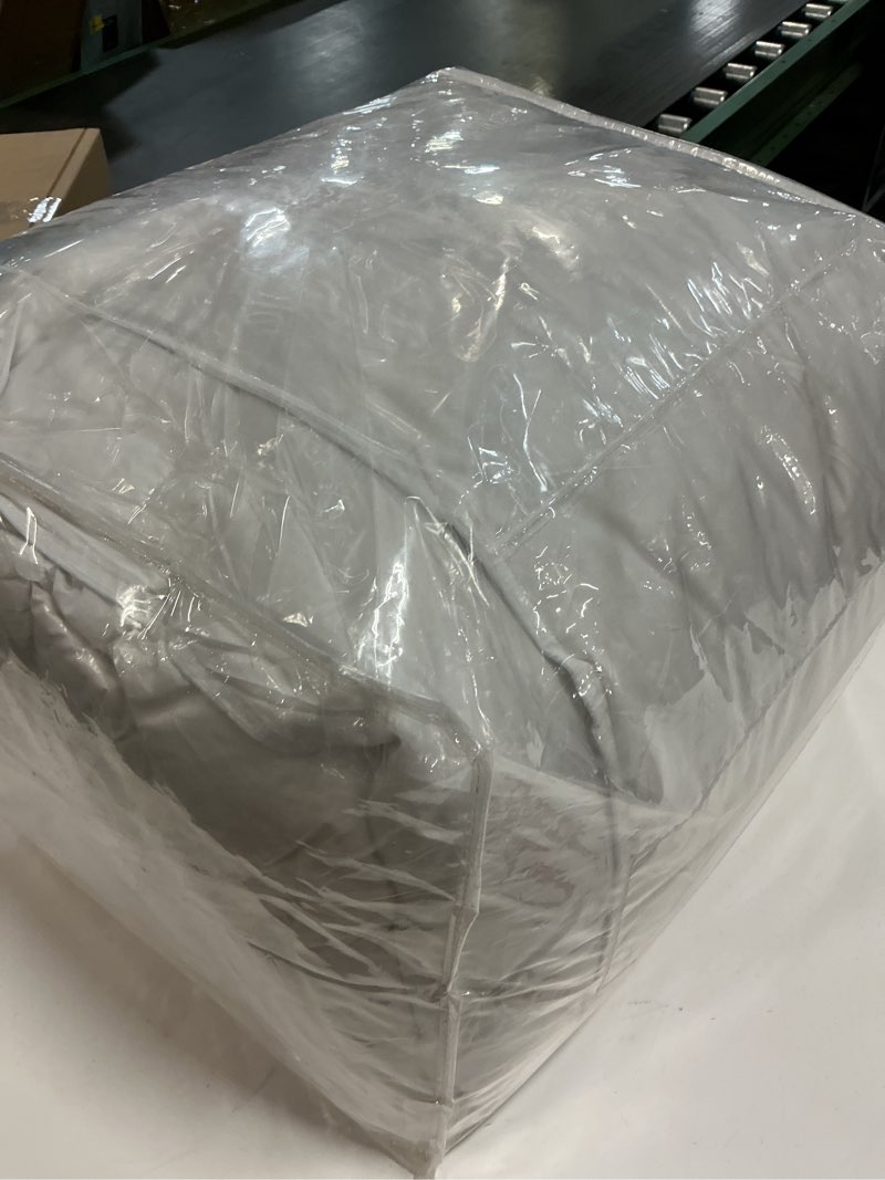 Condition photo showing Good Condition for L LOVSOUL Goose Feather Down Fiber Comforter King Size, 100% Organic Cotton Fabric Duvet Insert, 120