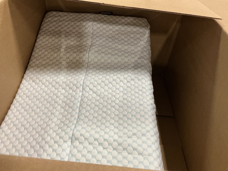 Condition photo showing Good Condition for Memory Foam Pillows Neck Pillow Bed Pillow for Sleeping, Ergonomic Cervical Pillow for Neck and Shoulder Pain Relief,Orthopedic Contour Pillow for Side Back Stomach Sleeper(Blue&Grey)