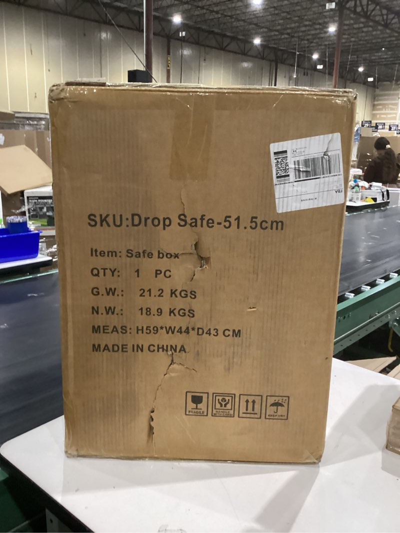 Condition photo showing New/Like New for 2.8 CUB Depository Drop Safe Fireproof, Front Drop Slot Lock Box with Digital Combination and Anti-Fishing, Silent Deposit Safe Box, Security Money Safe for Cash Slips Expense Business Office Home