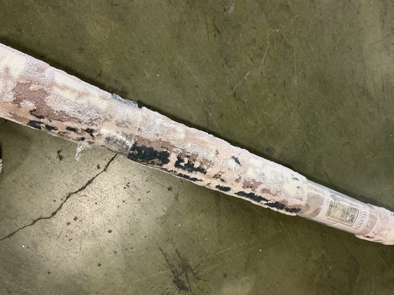 Condition photo showing New/Like New for New Atlanta collection area rug color grey/beige 5x7 