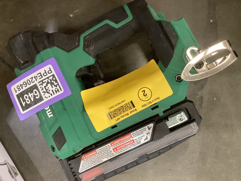 Condition photo showing As Is for metabo hpt multivolt 1-3/8-in 23 -gauge cordless pin nailer ( battery included and charger