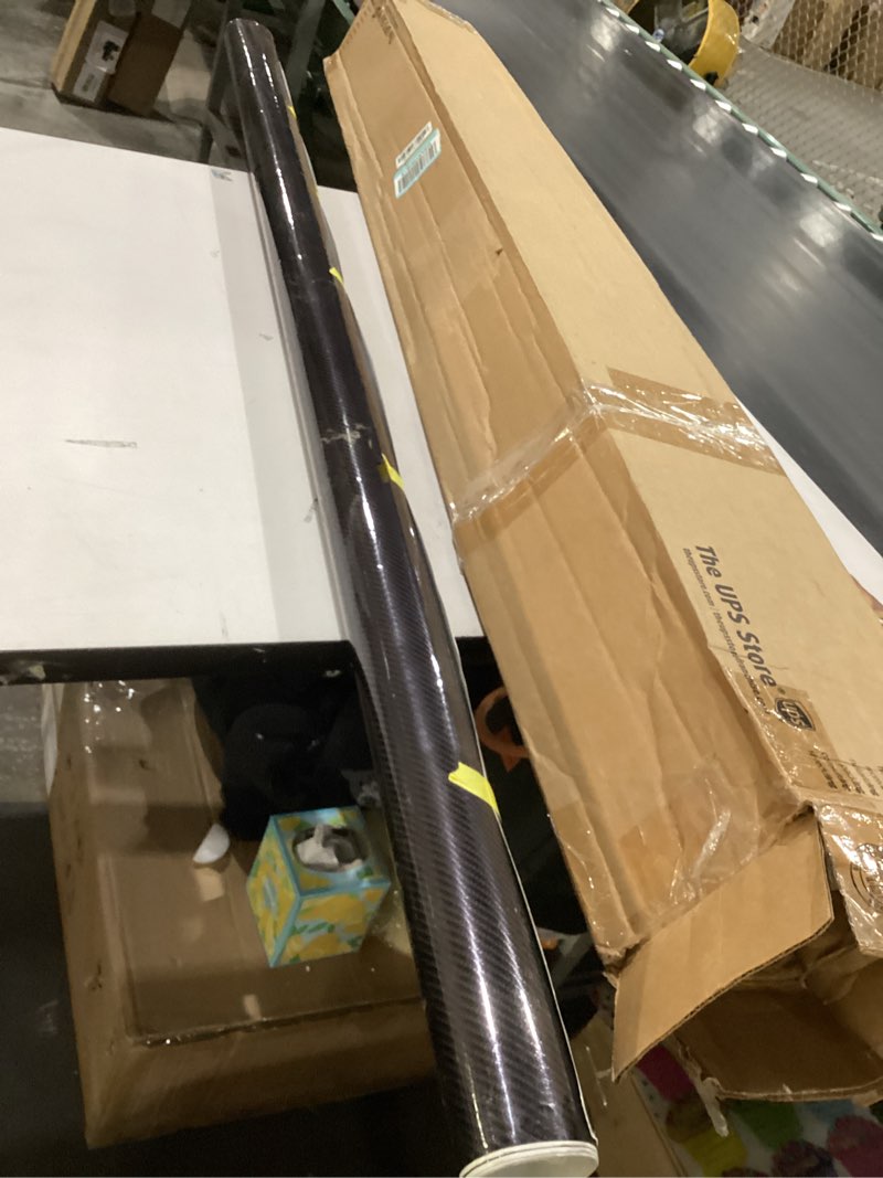 Condition photo showing Good Condition for VViViD XPO Black Carbon Fiber 5ft x 1ft 8yr Car Wrap Vinyl Roll with Air Release 1ft x 5ft