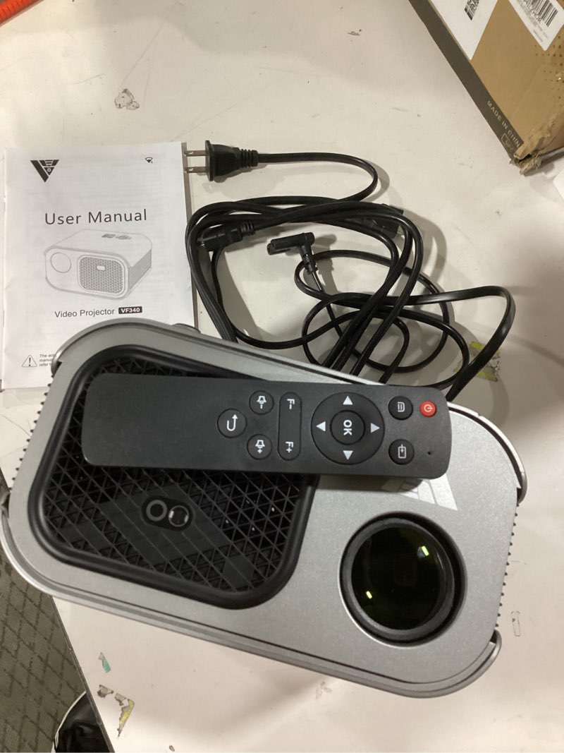 Condition photo showing New/Like New for Mini Projector with WiFi and Bluetooth 4K Support, Native 1080P Portable Outdoor Smart Projector, Mirror Screen with Android/iOS/PC Compatible with PC/PS5/Phone/TV Stick (VF340)