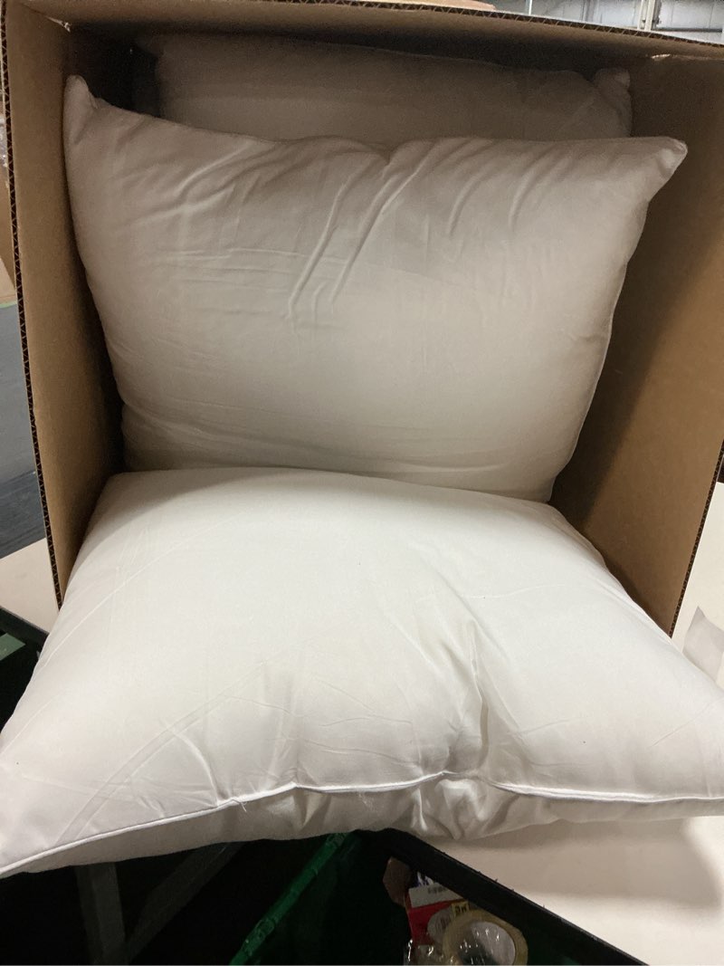 Condition photo showing Good Condition for MIULEE Throw Pillows Inserts, Pack of 4 22x22 Inch 100% Virgin Fiber Filling Bed Couch Pillows