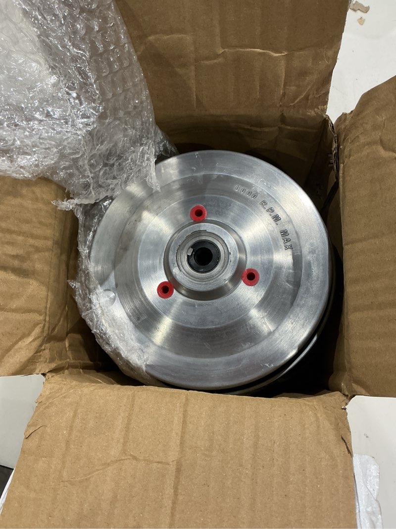 Condition photo showing As Is for golf cart drive clutch replacement for club car ds 1997-2015 & precedent 2004-2015 fits fe290 & fe350 engines oem 1018339-02 & 1018329-02