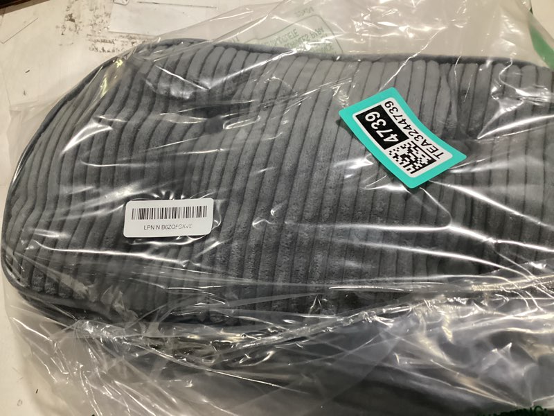 Condition photo showing Good Condition for higogogo lumbar support pillow for recliner chair/accent chair/couch/office chair, tufted corduroy back support cushion for elderly, recliner cushions for back rest, pain relief, reading, dark grey dark grey large