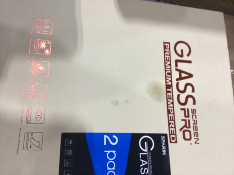 Condition photo showing New/Like New for SPARIN 2+2 Pack Screen Protector for iPad Pro 13 inch M5/M4 (2025/2024-8th 7th generation)+ Camera Lens Protector, Tempered Glass with Alignment Frame/Case Friendly/Apple Pencil Pro support iPad Pro 13 inch 7th/8th