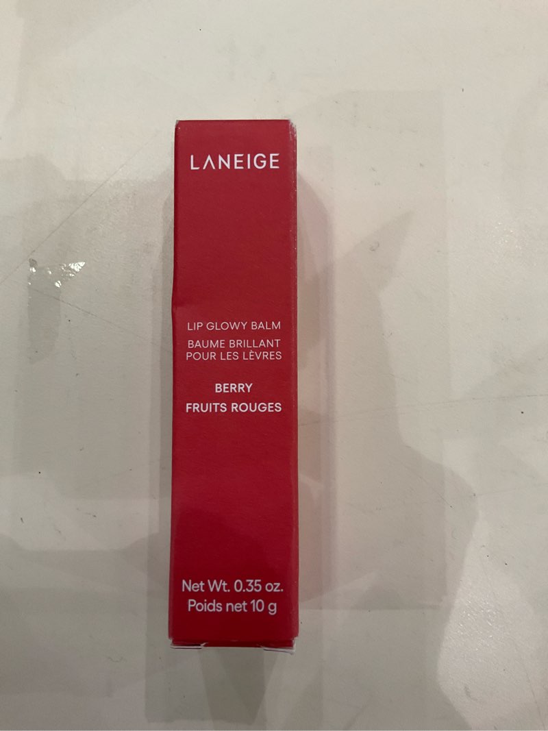 Condition photo showing New/Like New for LANEIGE Lip Glowy Balm: Sheer Tinted Lip Moisturizer with Shea Butter, for Hydrating Shine & Soft Lips Berry