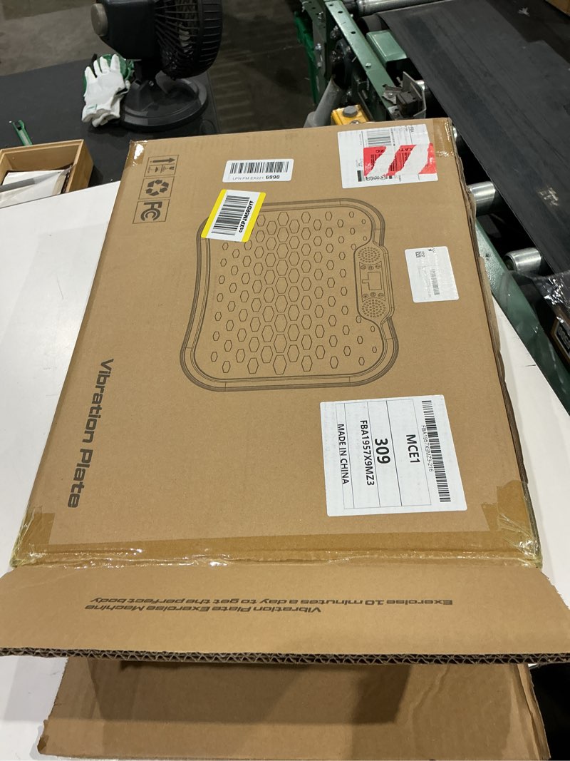 Condition photo showing New/Like New for aorapulse vibration plate exercise machine, vibration plate for lymphatic drainage weight loss, 400 lbs capacity full body workout vibrate fitness platform for home women men slim-black