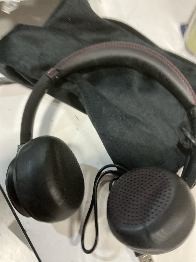Condition photo showing New/Like New for wireless headset with mic for work, bluetooth v5.2 headphones with ai noise cancelling microphone, usb dongle, clear calls & mic mute, for laptop, pc, iphone & android phones bluetooth+usb dongle