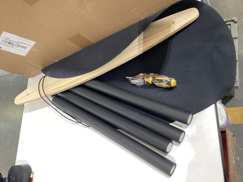 Condition photo showing Good Condition for vertical surfboard rack for wall mount - 4 arm hardwood surf board holder with anti-slip pad & bungee, secure storage for surfboards, paddleboards, wakeboards, snowboards (holds 3-4 boards) rds
