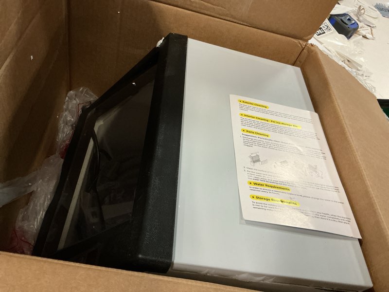 Condition photo showing Good Condition for cowsar commercial ice maker machine, self-cleaning ice machine for home, bar, restaurant, office and outdoor?80lbs/24h freestanding undercounter ice maker with 24lbs storage capacity silver