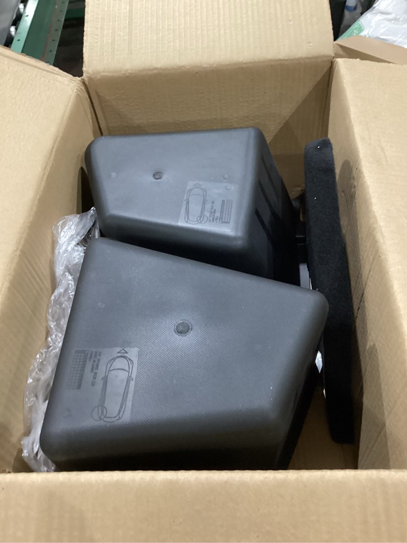 Condition photo showing Good Condition for new 2025 2026 model y juniper trunk storage bins, 2pcs tpe waterproof trunk organizer with anti slip strips and original suede material lids