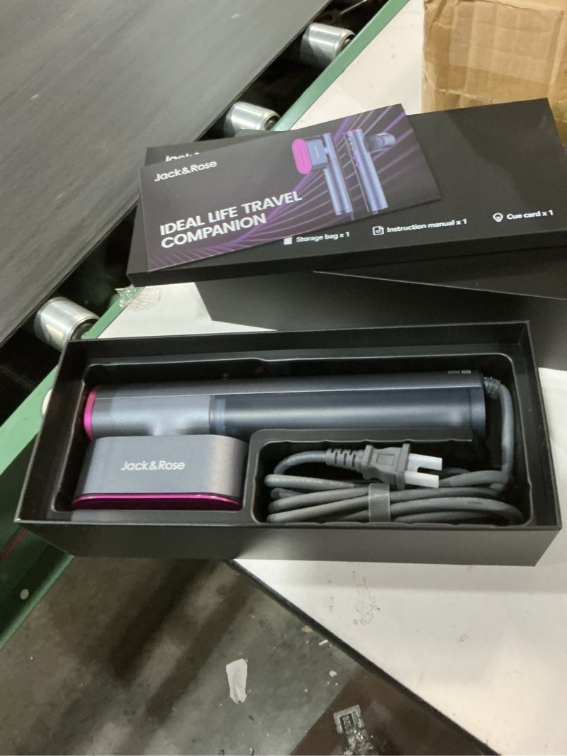 Condition photo showing New/Like New for Jack ? Rose Travel Steamer for Clothes,100-220V Portable Iron,15s Heat Up,Steamer ? Iron 2 In 1, Travel Size,Large Ceramic Heat Panel,for Global and Europe Purple