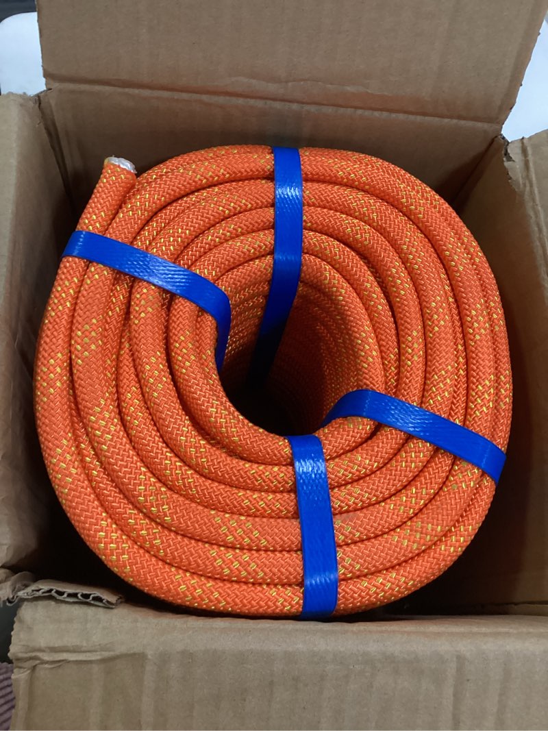 Condition photo showing Good Condition for 150ft 3/8 Inch Climbing Rope, Heavy Duty Arborist Rope, Nylon Rigging Rope for Tree Work,Bull (Orang