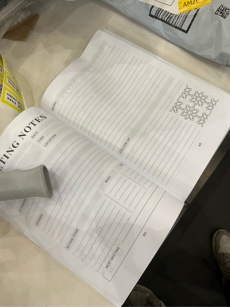 Condition photo showing As Is for Logbook with coloring patterns 