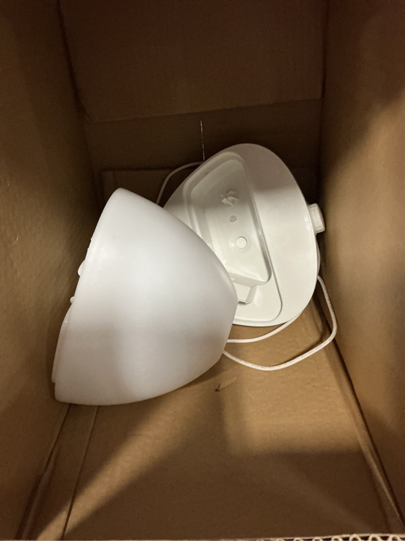 Condition photo showing As Is for Frida Baby 3-in-1 XL Top Fill Humidifier for Bedroom, Cold & Flu Relief, 6L Tank Cool Mist Humidifier + Diffuser for Large Rooms, Mold Resistant, Nightlight, Auto-Off, Quiet, Essential Oil Diffuser 1.6 Gallon Tank