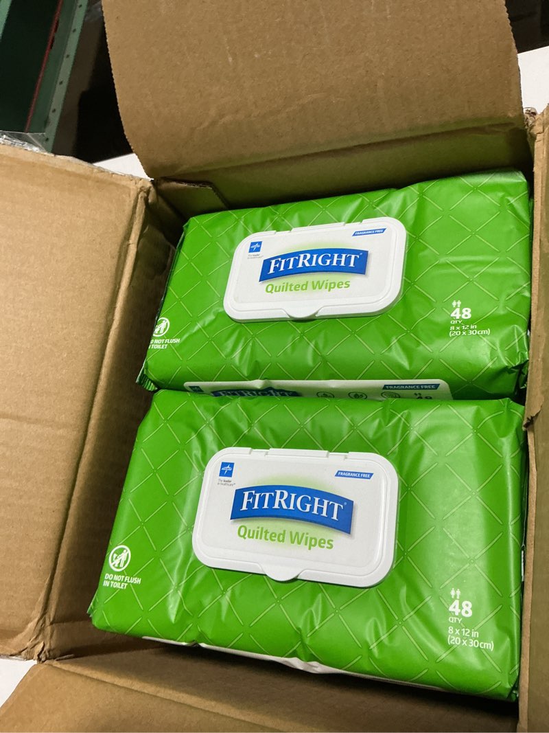 Condition photo showing Good Condition for fitright optifit extra+ adult diapers with leak stop guards, disposable incontinence briefs with tabs, moderate absorbency, large, 44"-56", 20 count (pack of 4)