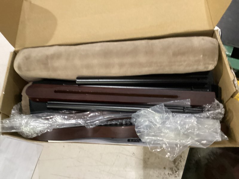 Condition photo showing New/Like New for zakkart cat perch for window sill with bolster - orthopedic hammock design with premium hardwood & robust metal frame - cat window seat for large cats and kittens - dark stained wood brown bed, 24''w dark stained wood with brown bed 24''l x 15''w
