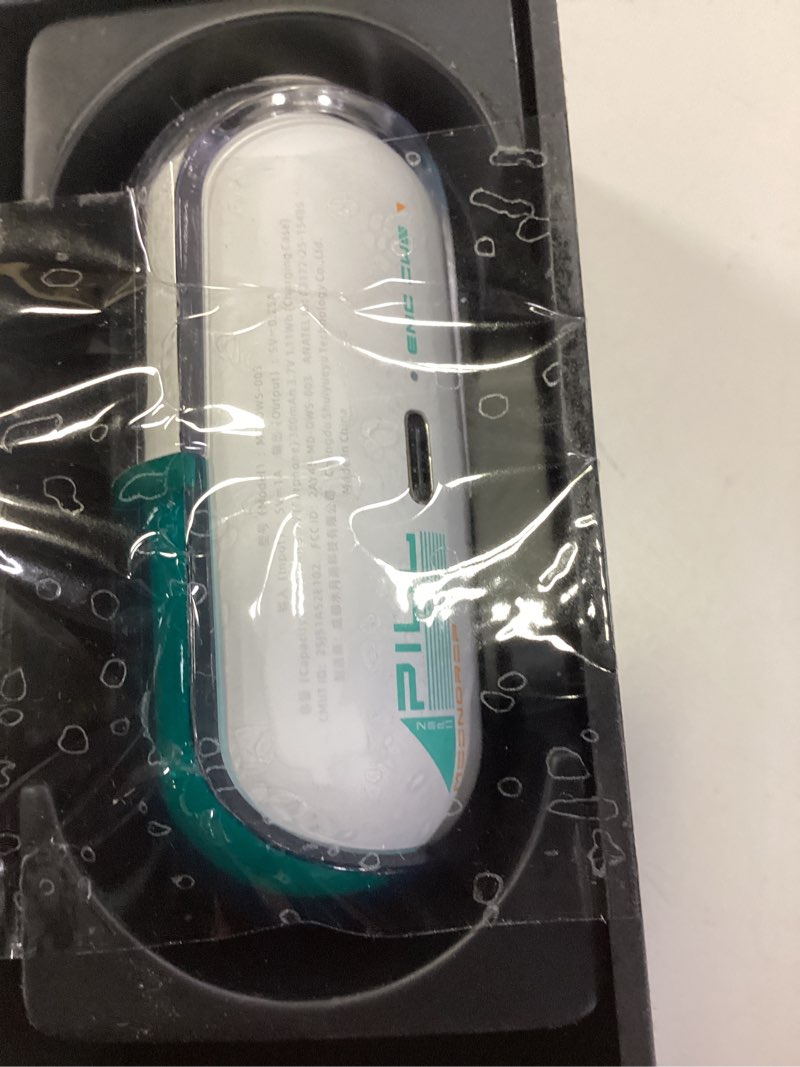 Condition photo showing As Is for moondrop pill open ear headphones bluetooth 6.0 ows hanging earphones ipx4 open ear clip wireless earbuds built-in ai enc md-0ws-003 (green)