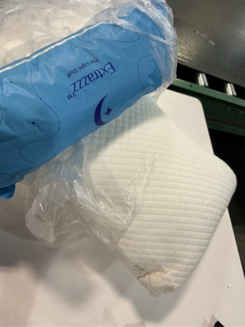 Condition photo showing Good Condition for DreamyBlue Moon Pillow • Adjustable Loft, Luxury Cover, Shredded Memory Foam • for Back, Side and Combination Sleepers • Neutral Alignment for All • CertiPUR-US Certified Foam (Queen)