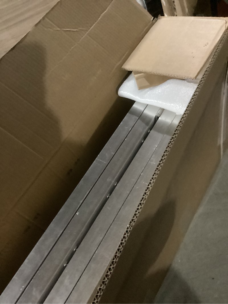 Condition photo showing Good Condition for vnn portable wheelchair ramp 8ft, seamless non-slip aluminum ramps for wheelchairs for home, handicap wheelchair ramps for home steps, aluminum loading dock plates aluminum 8ft (usable height 8-24 inch)