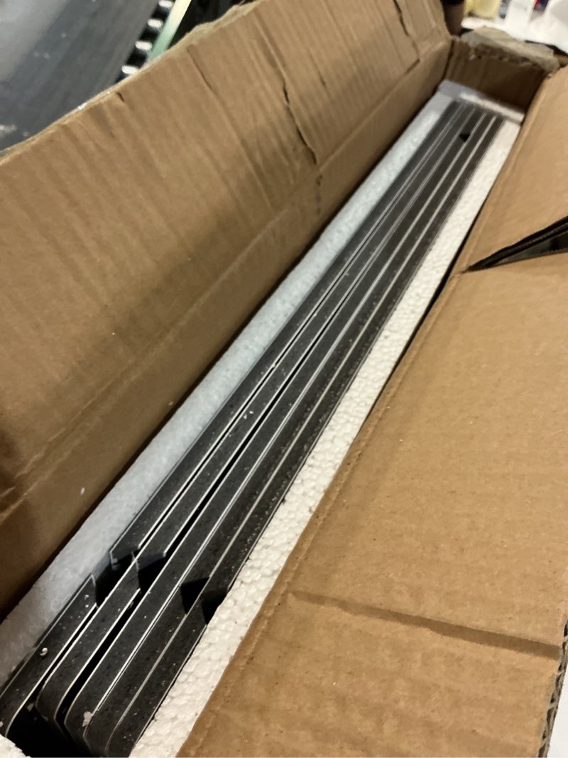 Condition photo showing New/Like New for 5 Pcs PVC Wire Rack Covers, Wire Shelf Covers for Pantry, 0.29in Thick Removable Closet Shelves (Dark Walnut, 24×16×2in) Dark Walnut 24×16×2in