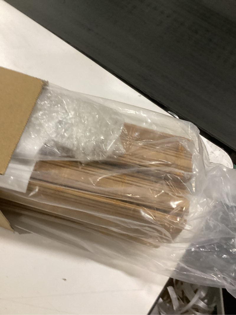 Condition photo showing New/Like New for lazblinds no tools no drill cordless bamboo roman shades, light filtering window treatment, roll up bamboo blinds for window 25'' w x 64'' h, squirrel squirrel 25'' w x 64'' h