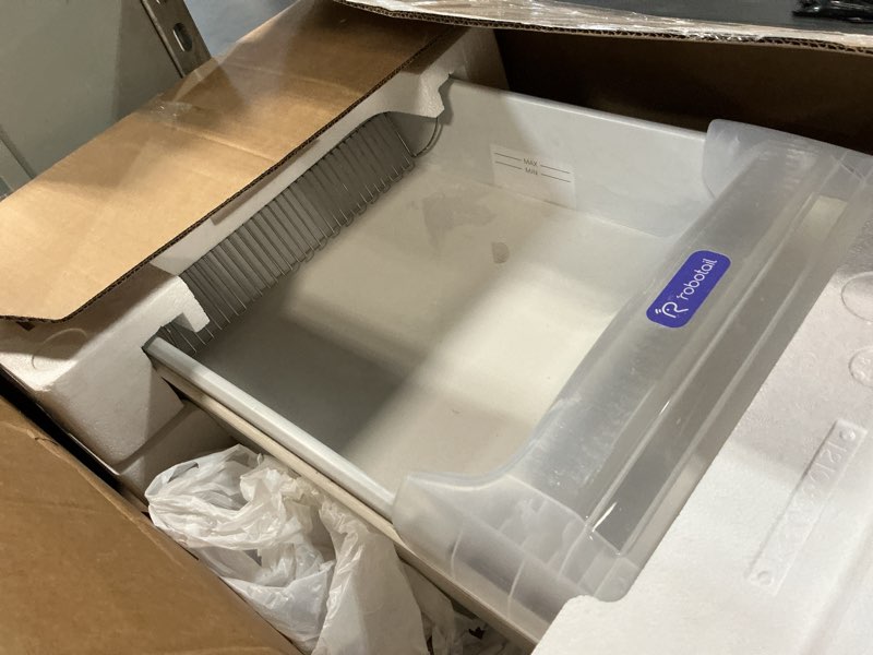 Condition photo showing As Is for Robotail Open-Top Self Cleaning Litter Box, 2026 Upgraded Extra Large Automatic Cat Litter Box for M