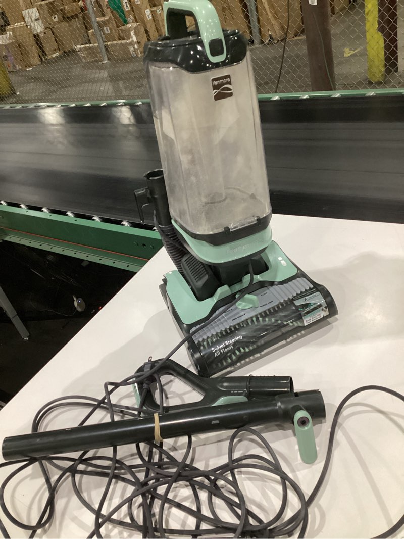 Condition photo showing Good Condition for (USED, NOT TESTED) Kenmore DU1275 Featherlite Bagless Upright Vacuum Lightweight Carpet Cleaner with 4 Height Adjustment, Hair Eliminator Brushroll & 2 Cleaning Tools Light Green