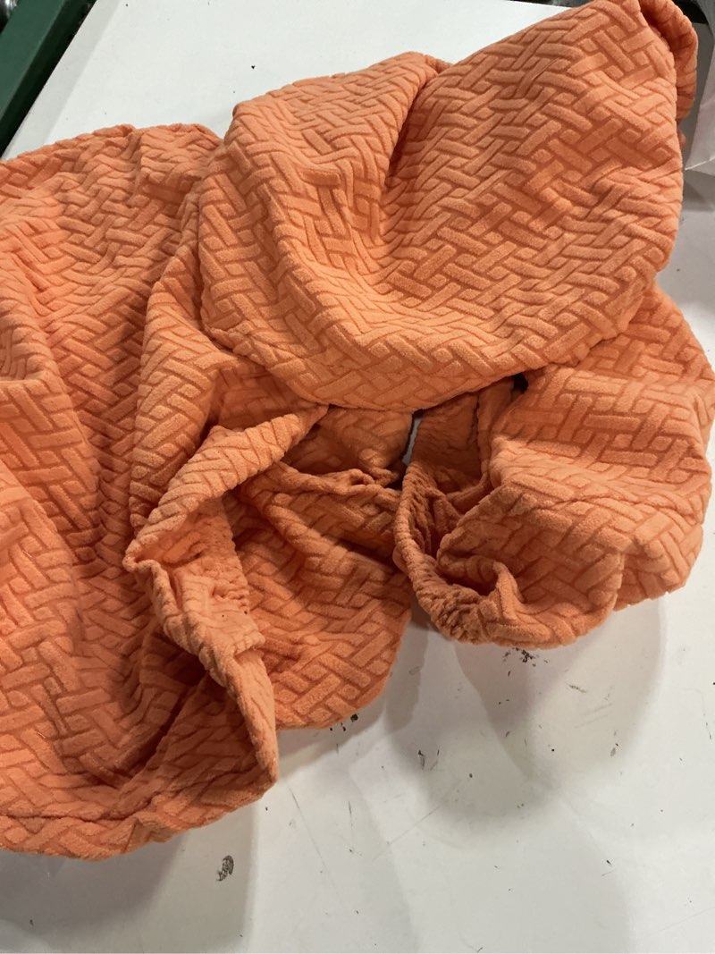 Condition photo showing Good Condition for yisun stool covers rectangle - 4 pack stretch waterproof saddle seat cover counter bar stools bar chairs covers kitchen island chairs cushion protector t-orange 4