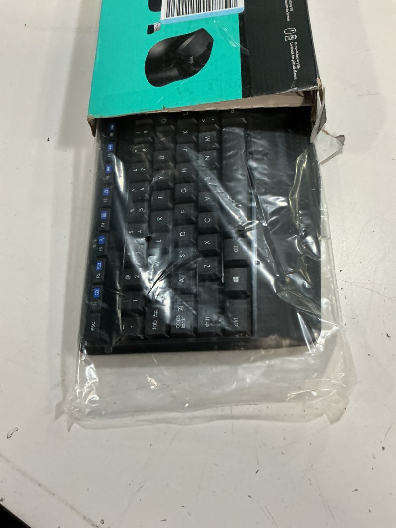 Condition photo showing Good Condition for logitech mk345 wireless keyboard and mouse combo with palm rest, 2.4 ghz usb receiver, compatible with pc, laptop, black combo 1 pack