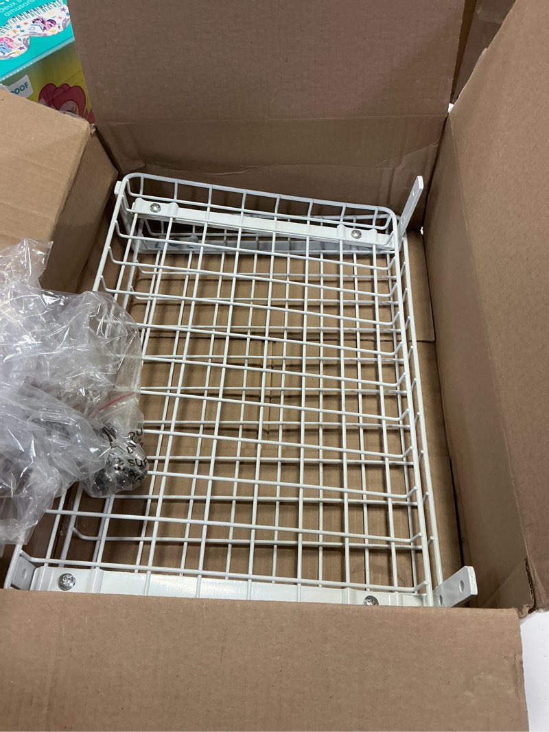 Condition photo showing As Is for TORACK 2-Pack 12x18 inch Wall-Mounted Shelves, Garage Wall Shelf for Closet & Laundry Room, Heavy-Du