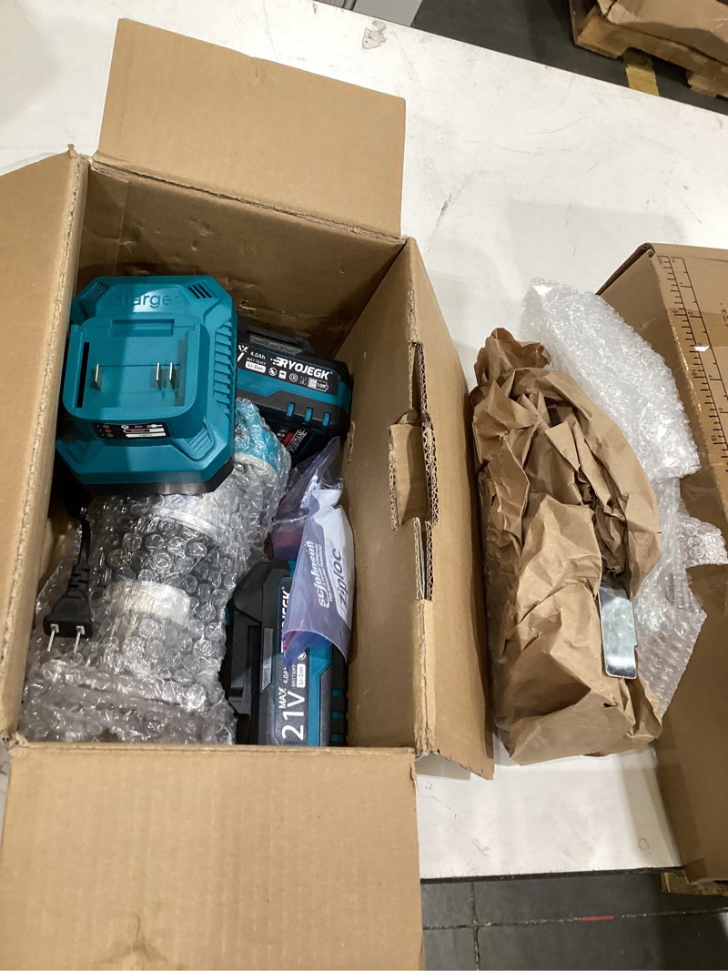 Condition photo showing As Is for cordless wood router,21v brushless palm router with 2×4.0ah battery,6-speed adjustment & 15-piece router bits,fresadora para madera for edge profiling,grooving,dovetailing woodworking projects