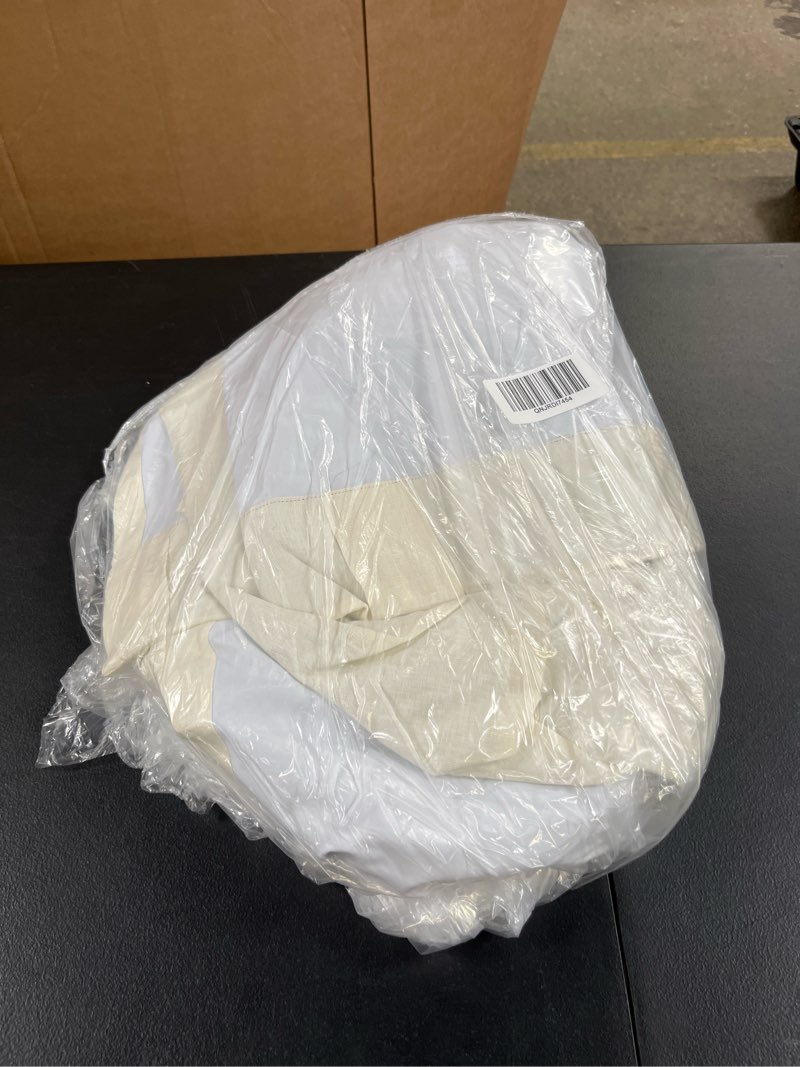 Condition photo showing Good Condition for european linen true blackout curtain, 96x96, ivory