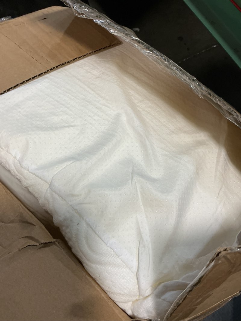 Condition photo showing As Is for 5pcs wedge pillow set for after surgery,bed orthopedic pillow for sleeping, memory foam back pillow for pain relief and acid reflux, adjustable sitting up for bed post surgery pillow brown