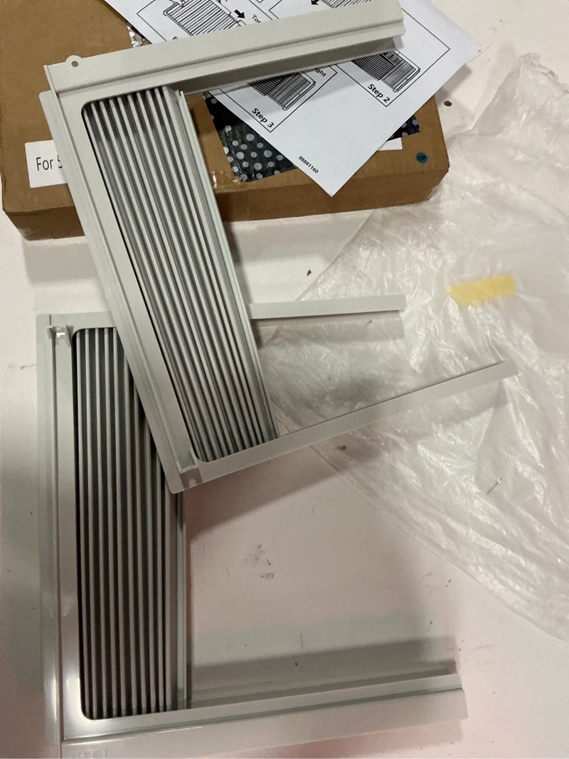 Condition photo showing Good Condition for window air conditioner side panels with frame, adjustable insulation ac side panel for 8,000 btu window ac unit, frame included