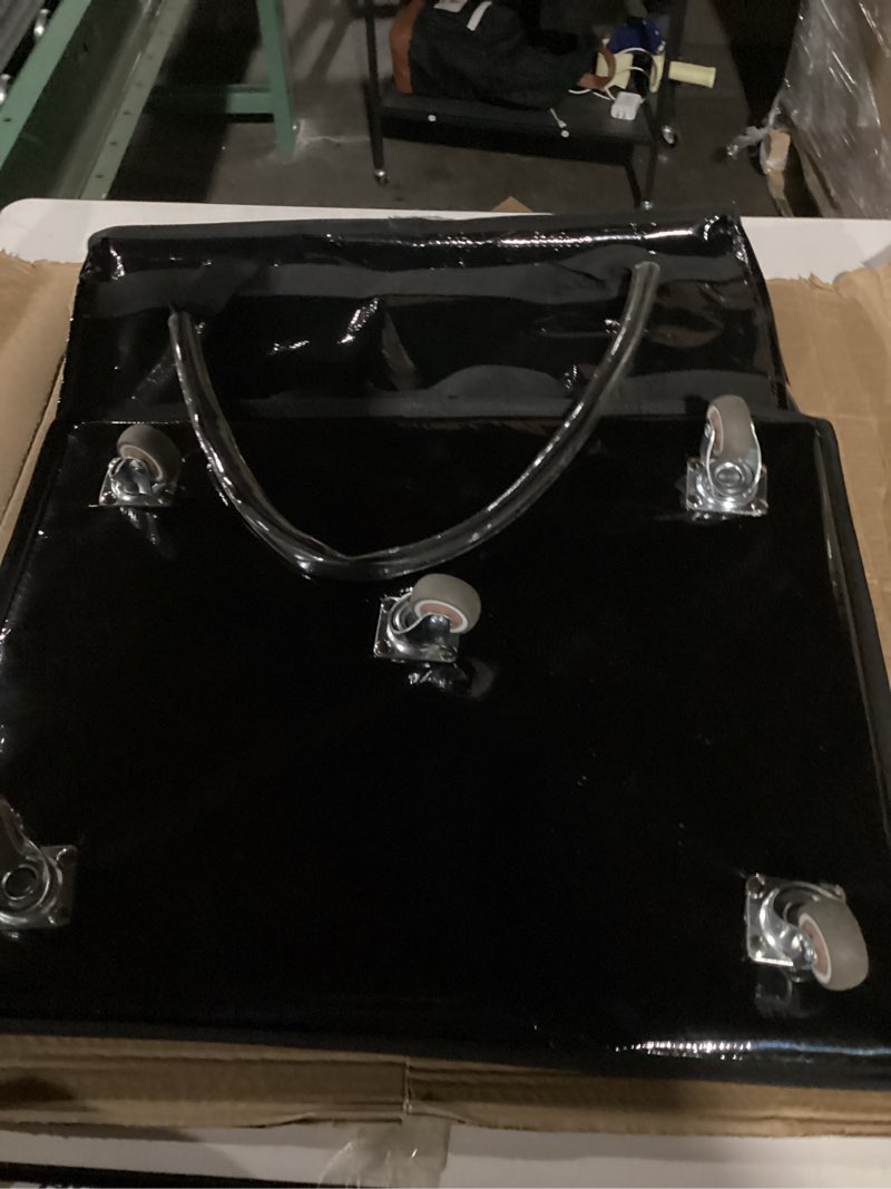 Condition photo showing Good Condition for Reusable Grocery Bag On Wheels Large Capacity Shopping Trolley Foldable Rolling Tote Bag with Heavy Duty Handle for Travel Black Large