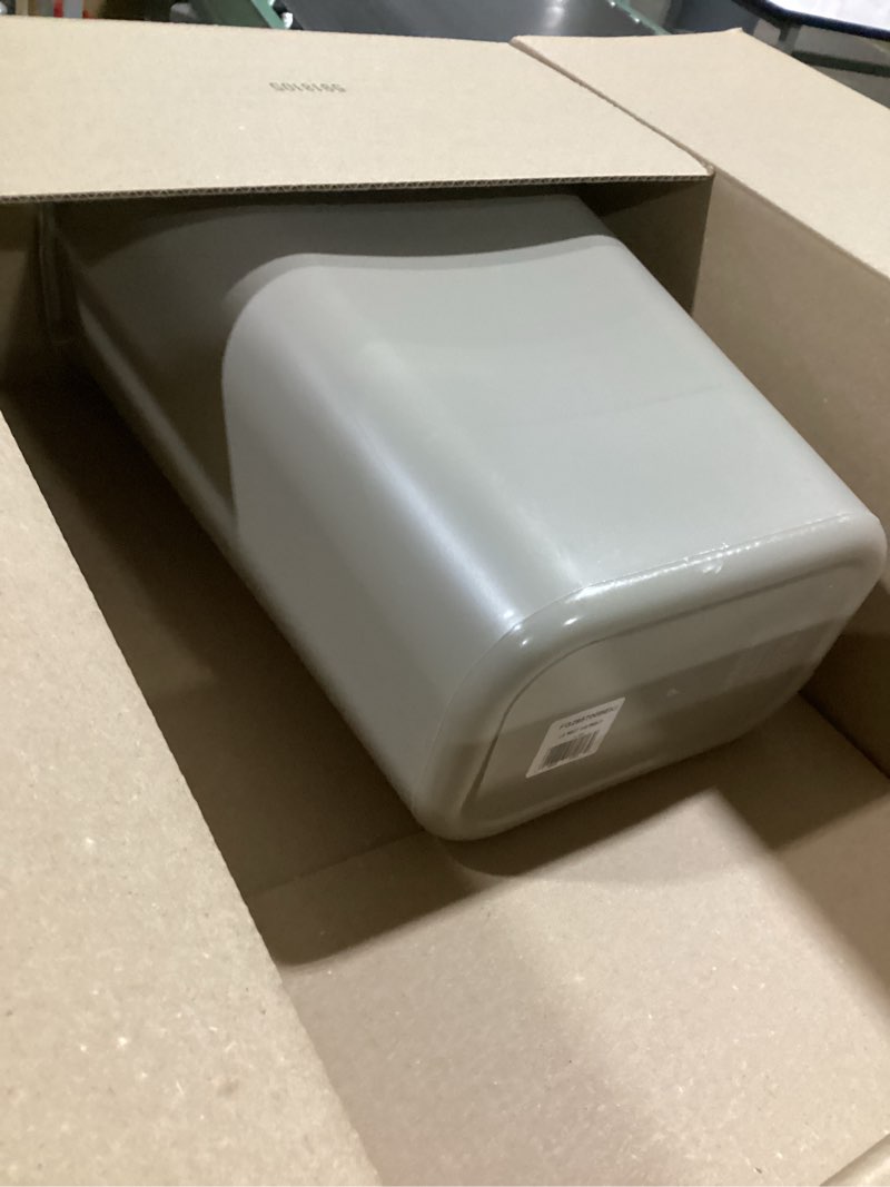 Condition photo showing Good Condition for rubbermaid commercial 295700bg soft molded plastic wastebasket  rectangular  10 1/4 gal  beige