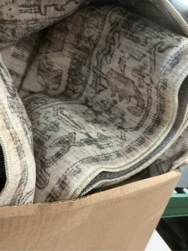 Condition photo showing New/Like New for washable area rugs for living room: 8x10 bedroom area rugs boho vintage rugs stain resistant non slip low pile soft lightweight carpet for kitchen dining room farmhouse nursery kids room home office