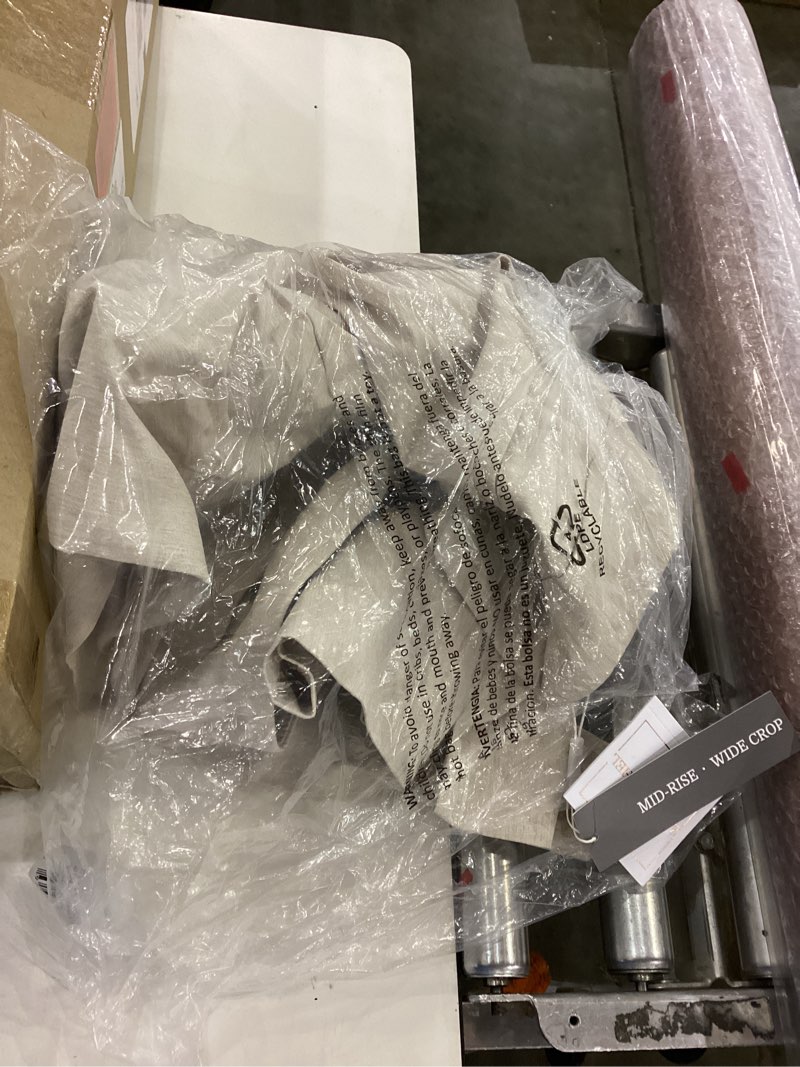 Condition photo showing New/Like New for Zac & Rachel Womens Pull-on Slim Leg Crop Pant 20 Plus Heathered Cream