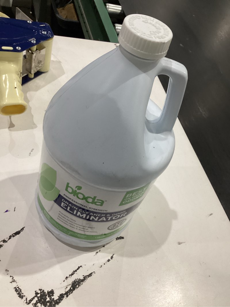 Condition photo showing As Is for bioda professional strength enzyme drain cleaner, septic safe drain odor eliminator, smell eliminator