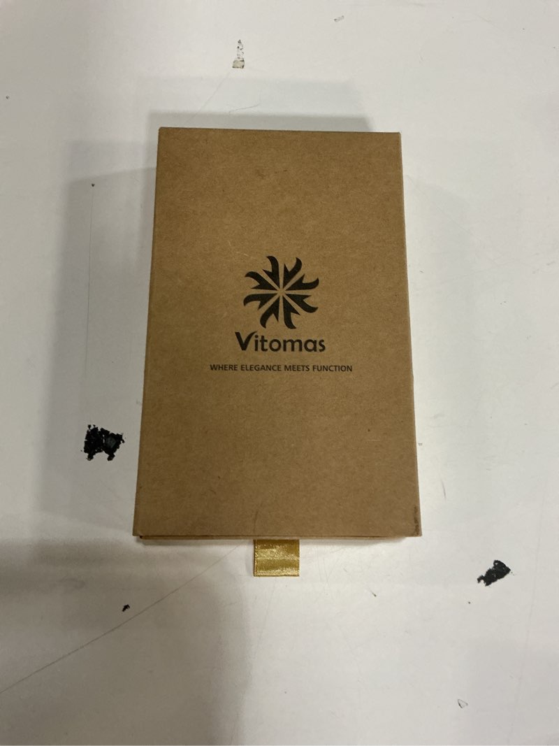 Condition photo showing New/Like New for Vitomas 2-in-1 Detachable Card Wallet Case, Compatible with iPhone 16 Plus Wallet Case – RFID Blocking PU Leather Wallet Case with Kickstand, Holds 7 Cards, Cash, and Coins - Retro Brown