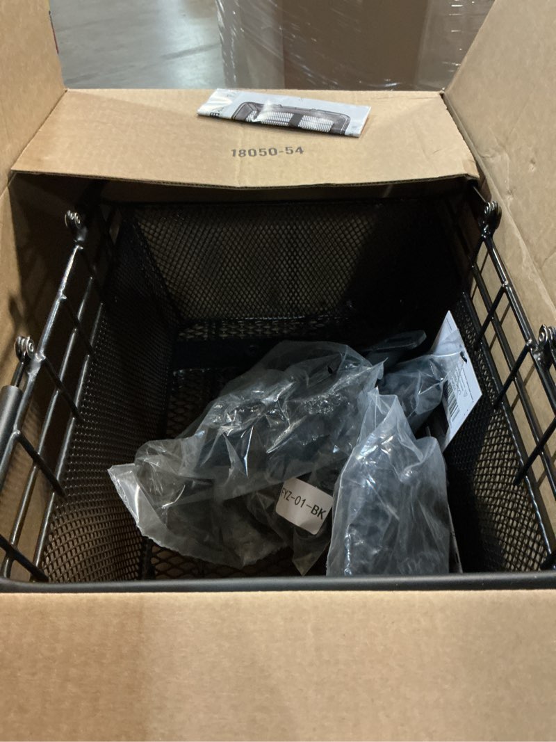 Condition photo showing Good Condition for cxwxc rear bike basket with handle - quick release bicycle rear basket with cargo net and waterproof cover, wire bike baskets rear large capacity