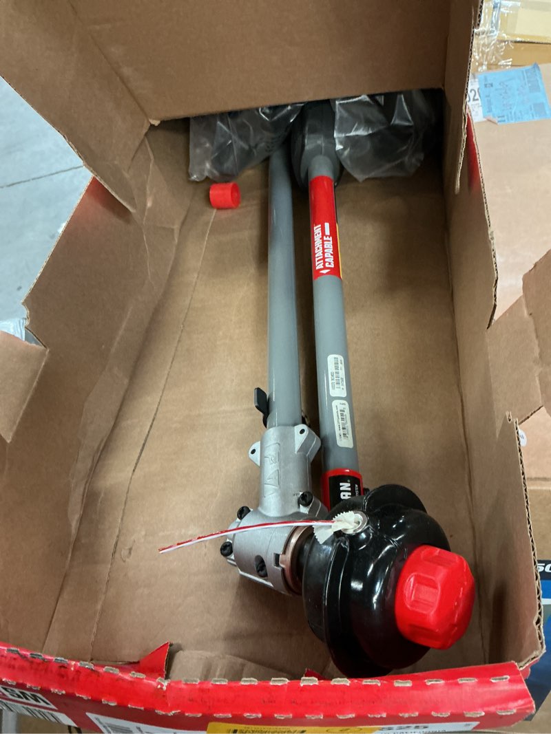 Condition photo showing As Is for craftsman ws2200 25-cc 2-cycle 17-in straight shaft attachment capable gas string trimmer