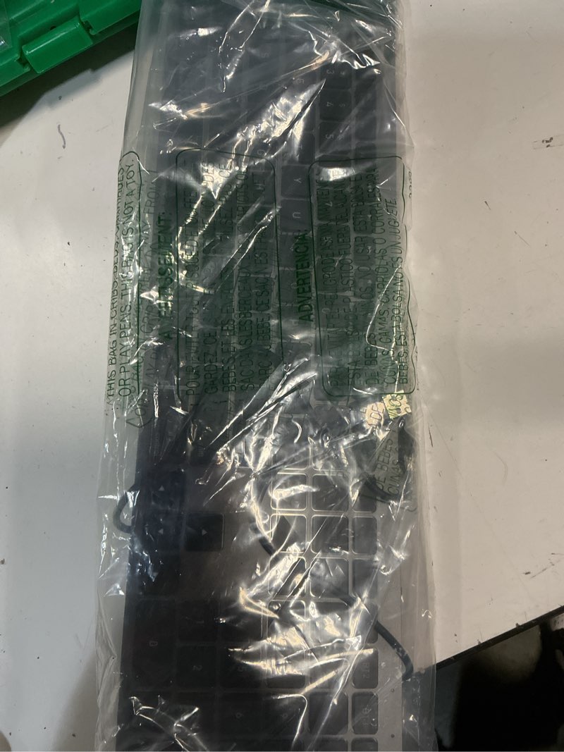 Condition photo showing As Is for SABLUTE Bluetooth Keyboard and Mouse for Mac — 7-Color Backlit, Multi-Device, Rechargeable, Full-Size Wireless Keyboard Mouse Combo with Quiet Scissor-Switch Keys & Tilt Legs for Mac (Space Gray)