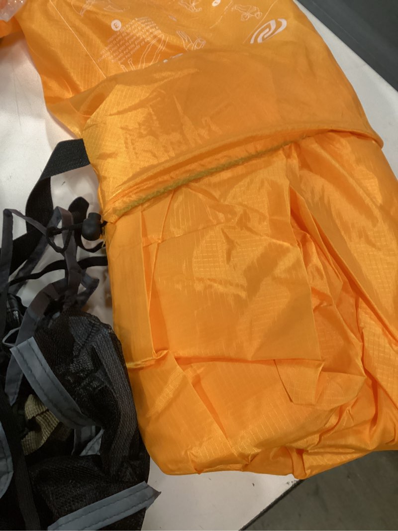 Condition photo showing Good Condition for nevlers navy & saffron inflatable lounger 1 pack | inflatable chair set | 210t polyester blow up couch | no-pump air couch w/ 450 lbs. capacity, pockets & carry bags for use as beach accessories navy & saffron 1  pack