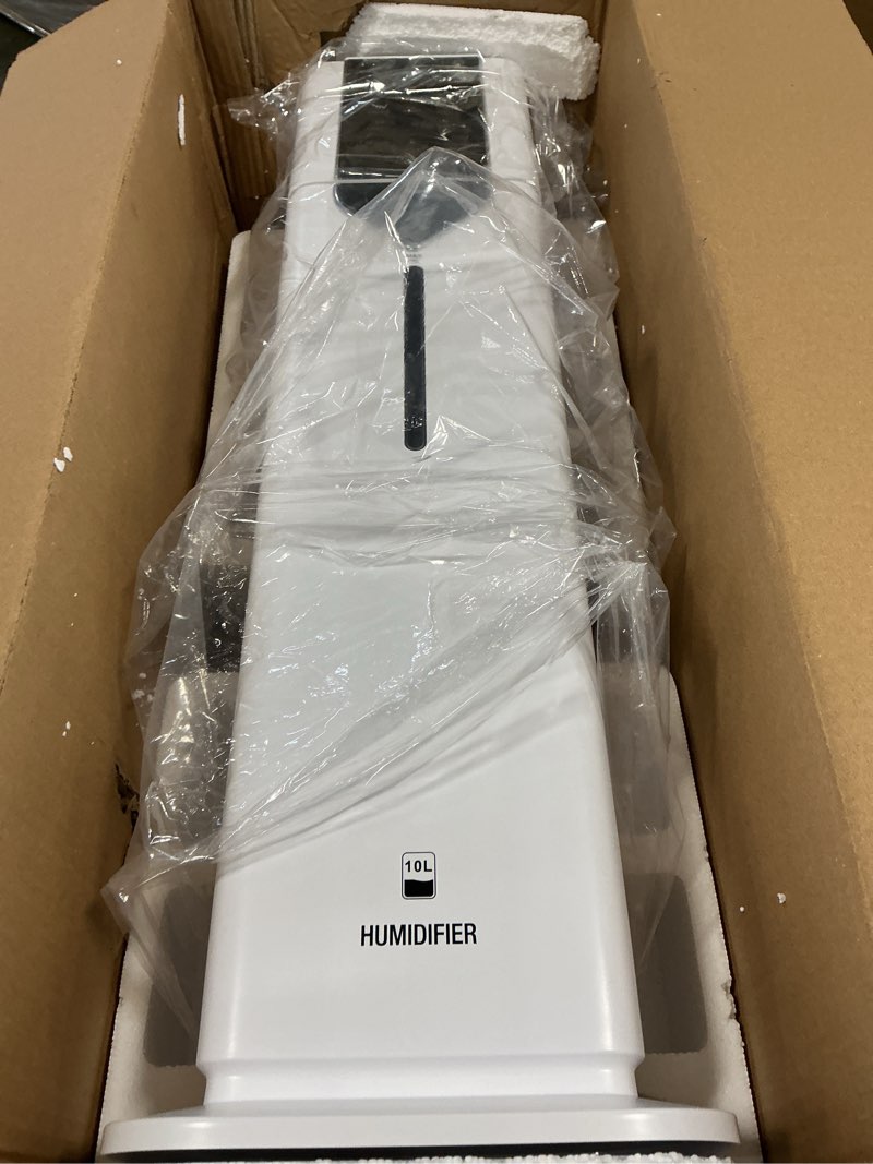 Condition photo showing Good Condition for 10L/2.6Gal Smart Humidifiers for Bedroom Large Room up to 600ft², 100H Runtime Cool Mist Top Fill, Ultra Quiet 30dB, Auto Control, Essential Oil Tray, Perfect for Bedroom, Office, Baby, White