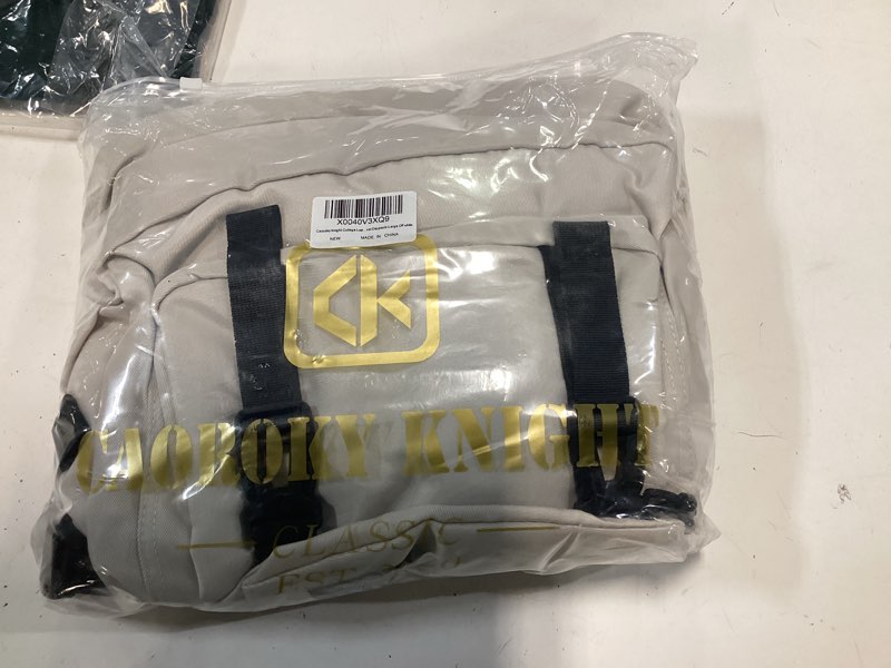 Condition photo showing New/Like New for Caoroky knight College School Bag for Men Women Laptop Backpack 15.6 Inch Anti Theft Travel Daypack Large Elementary Middle High Bookbags for Teens Girls Boys Students-Large,off-white Large Off-white